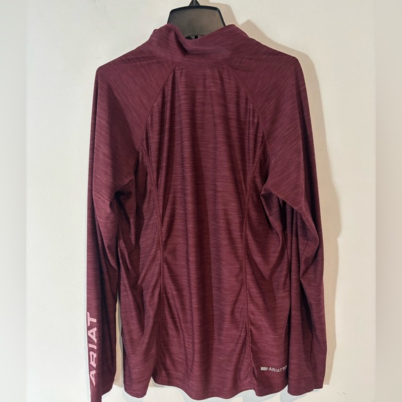 Ariat Tek Women’s Large Fitted Quarter Zip Long Sleeve Pull Over Casual Western - Picture 5 of 8
